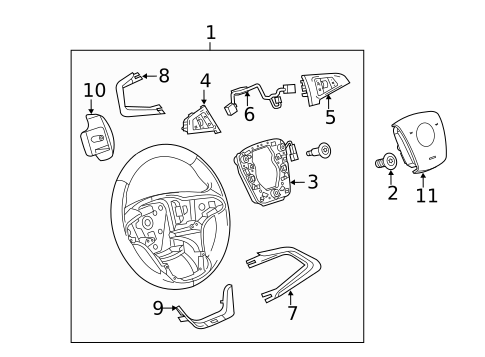 Steering Wheel & Trim for 2010 Saab 9-5 #0