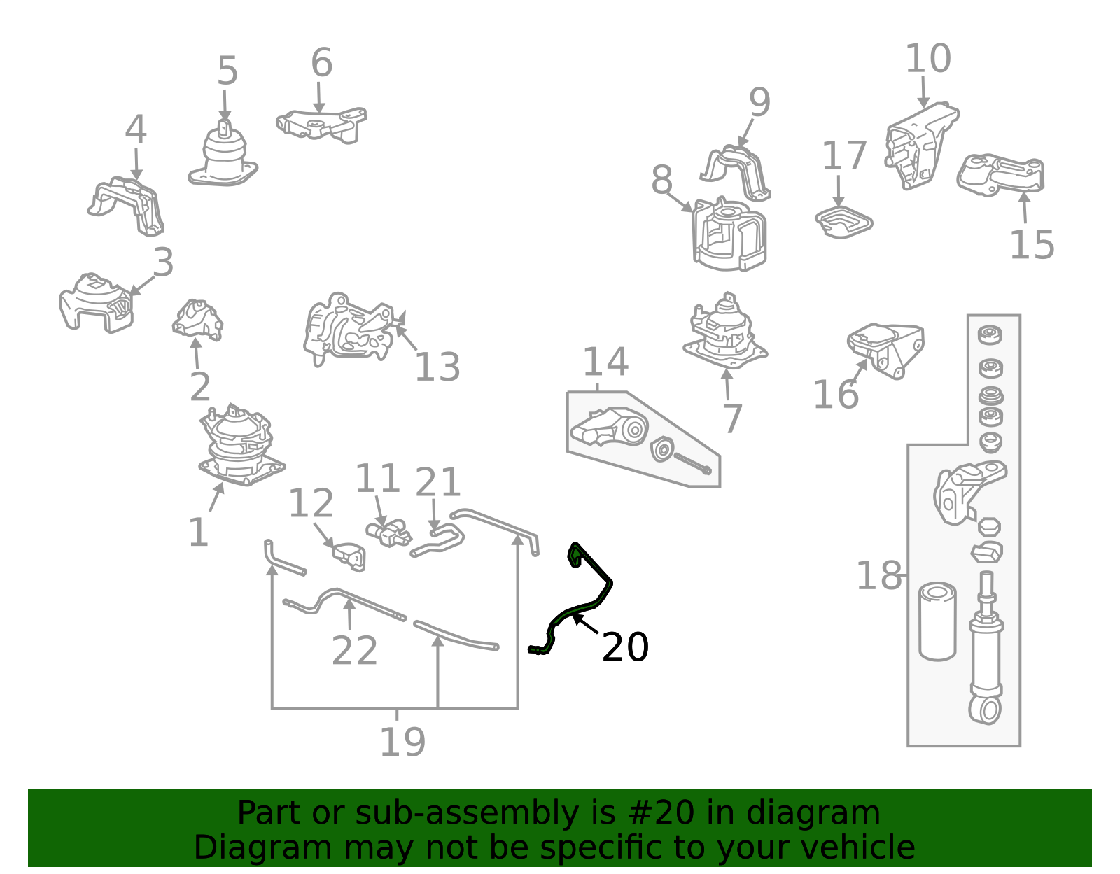 2004-2008 Acura TL Vacuum Line 50945-SDP-A10 | OEM Parts Online