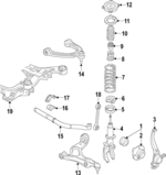 7P6413032AH - : Suspension Shock Absorber for Volkswagen: Touareg Image
