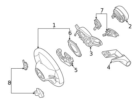 Steering Column Assembly for 2022 Mercedes-Benz GLE 450 SUV #2