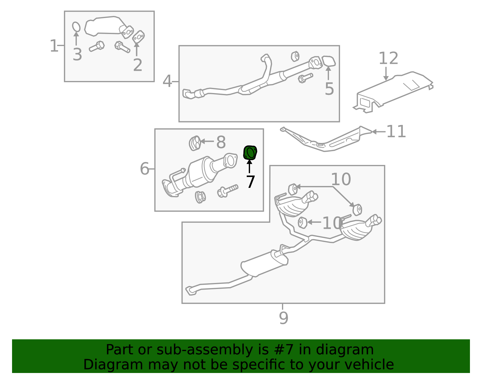 2009-2017 GM Exhaust Gasket 25776344 GM | GMPartsDirect.com