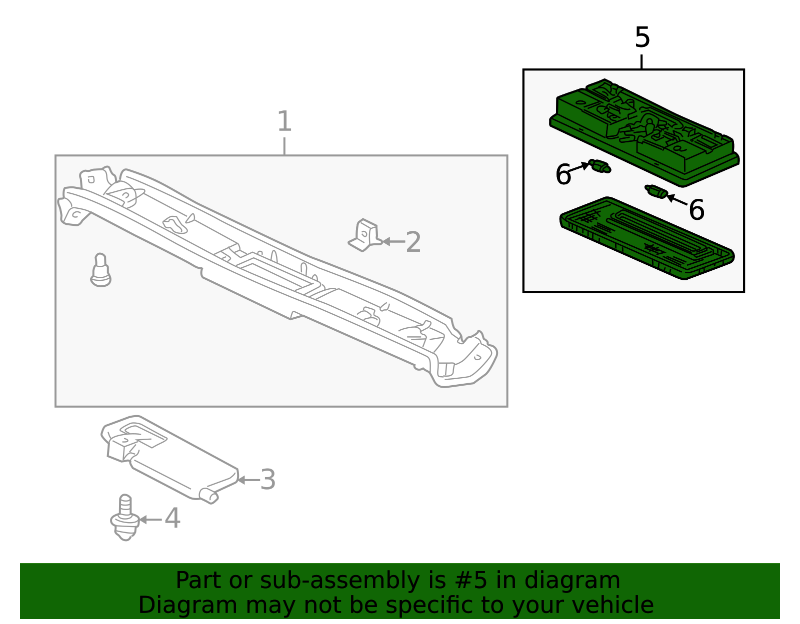 34250-SL4-003ZQ - 2000-2009 Honda S2000 - Light Assembly Interior