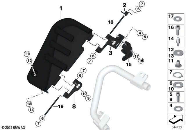 77148356852 - : Running Board Right Front for BMW-Motorrad Image