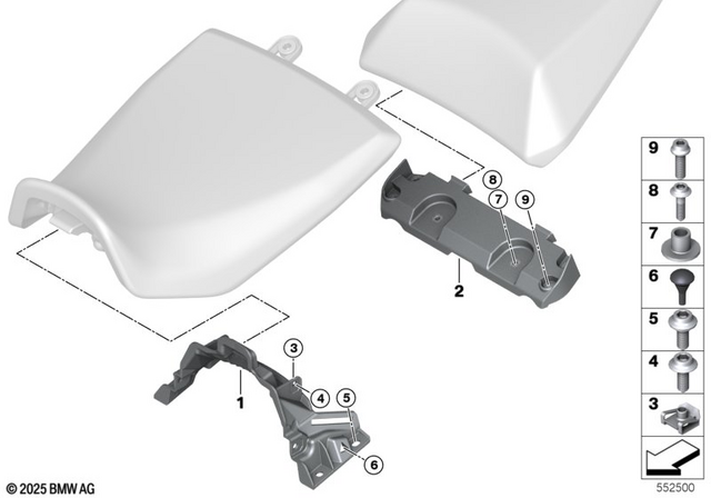 46638558358 - Seats and Seat Bench: Body Screw Without Shoulder - M5X14 for BMW-Motorrad Image
