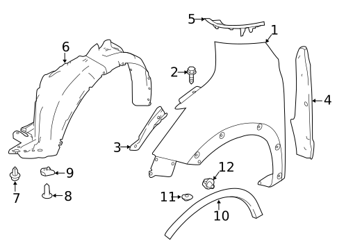 Fender & Components for 2025 Nissan Kicks Play #0