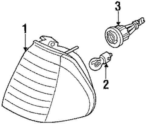 Park Lamps for 1987 Mercury Topaz #0