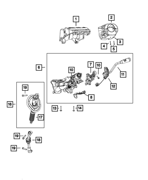Steering Column and Intermediate Shaft for 2019 Ram 3500 #2