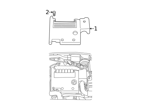 Engine Appearance Cover for 2000 Saab 9-5 #0