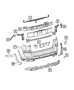 6VZ73TZZAA - Body Sheet Metal Except Doors: Liftgate Molding for Mopar Image
