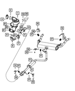 68096448AA - : Catalytic Converter Bracket for Mopar Image