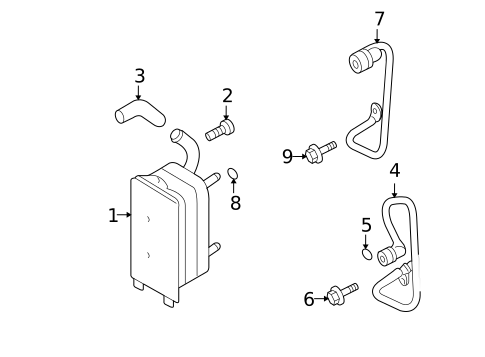 Trans Oil Cooler for 2010 Volvo S80 #0