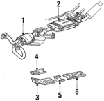 F39Z5F250B - Exhaust: Catalytic Converter for Ford: Aerostar Image