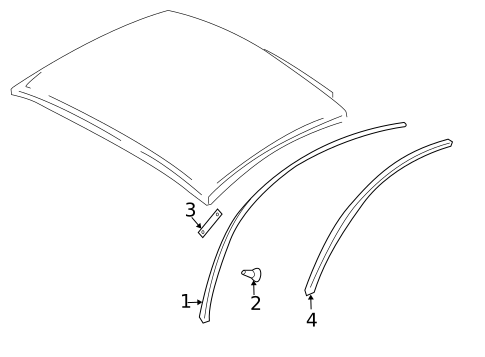Exterior Trim - Roof for 2014 Audi TT Quattro #0