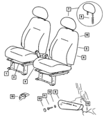 5104708AA - Interior Trim: Seat Cushion Frame, Right &amp; Left for Mopar Image