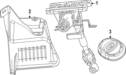 Steering Column Assembly for 2024 Ram ProMaster EV #0