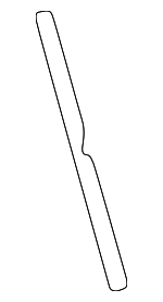 3B9853347A7Z7 - Body: Rear Molding for Volkswagen: Passat Image