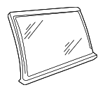 3B9845298AE - Body: Quarter Glass for Volkswagen: Passat Image