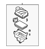 28110M6850 - : Air Cleaner Assembly for Kia: Forte Image