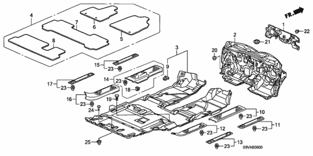 Floor Mat for 2008 Honda Pilot #0
