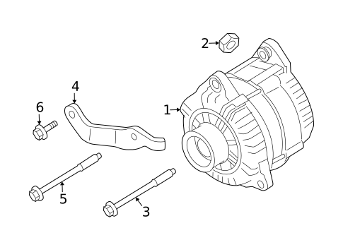 Alternator for 2017 Nissan Frontier #0