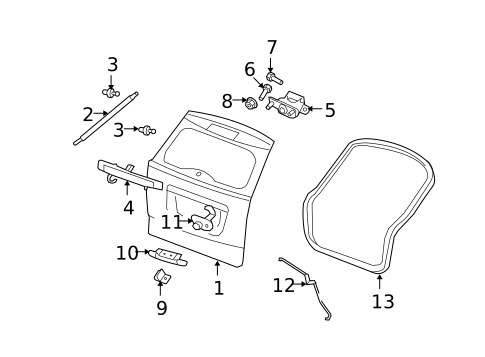 Gate & Hardware for 2015 Jeep Compass #0