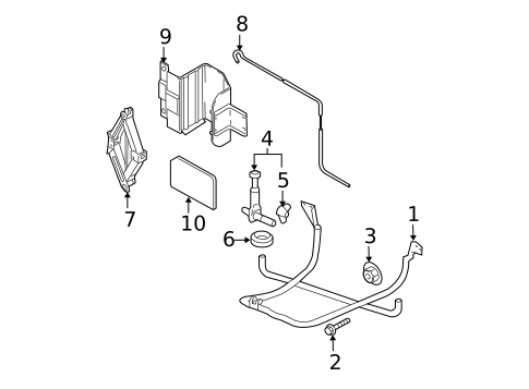 Spare Tire Carrier for 2005 Kia Sedona #0