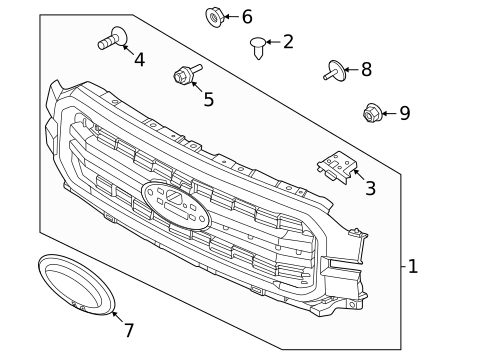 Grille for 2025 Ford F-150 #0