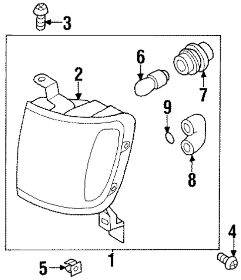Park & Side Marker Lamps for 2002 Isuzu Rodeo #0