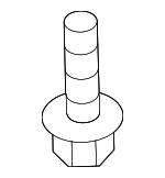 9YA020652 - Body: Lower Baffle Bolt for Mazda: 6, CX-3, CX-30, CX-50 Image