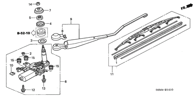 Rear Wiper for 2005 Acura RSX #0