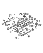 5005696AG - : Floor Pan Cross-Member for Chrysler: Town &amp; Country, Voyager | Dodge: Caravan, Grand Caravan Image