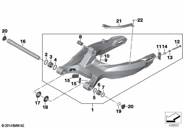 33177686876 - Rear Axle, Rear-Wheel Drive, Suspension: Gasket Ring - G28X35X4 for BMW-Motorrad Image