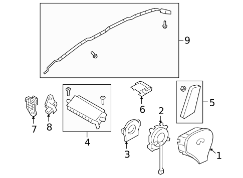 Air Bag Components for 2009 INFINITI EX35 #0