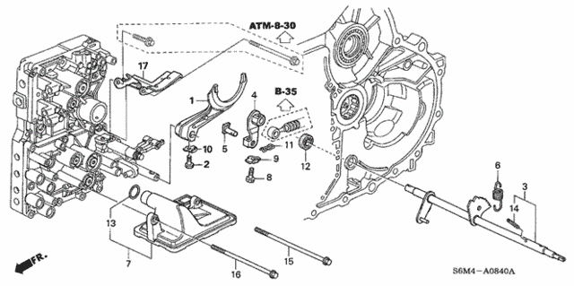 AT Shift Fork for 2004 Acura RSX #0
