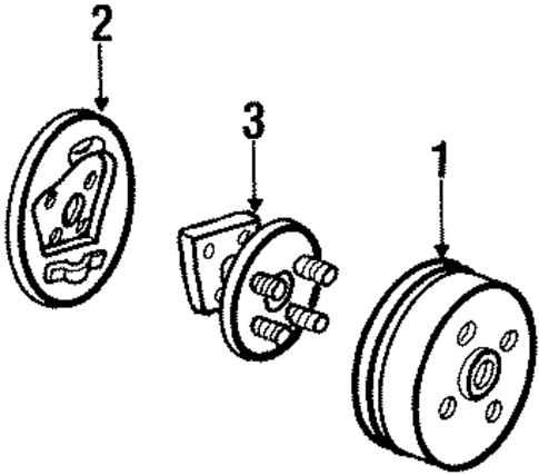 Rear Brakes for 1992 Pontiac Sunbird #0