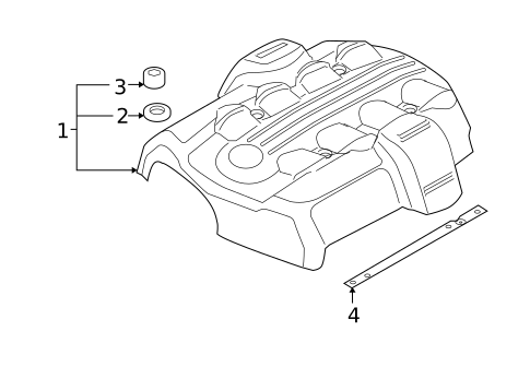 Engine Appearance Cover for 2005 BMW X5 #0