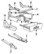 4705716 - Body: Track for Chrysler: Town &amp; Country | Dodge: Caravan, Grand Caravan Image