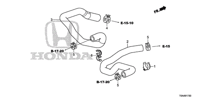 Water Hose (-'14) for 2012 Honda CR-V #0