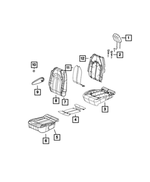 5SK781A3AC - Interior Trim: Second Row Headrest, Right Or Left for Mopar Image