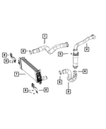 68205966AG - Cooling: Charge Air Cooler Hose for Ram: 1500 Image
