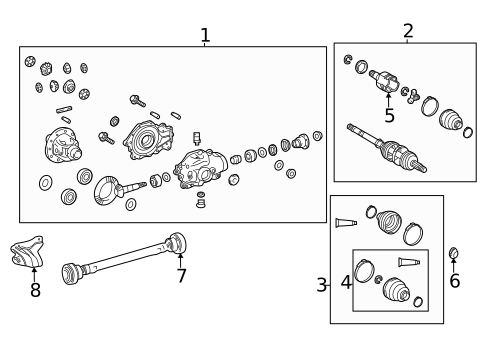 Carrier & Front Axles for 2019 Lexus LS500 #0