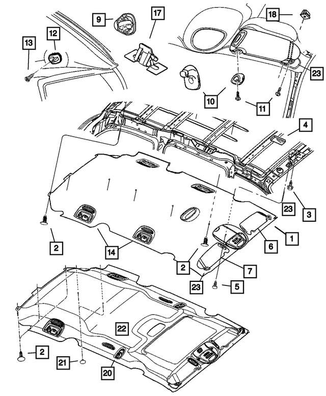 « 5028069AA – Instrument Panel and Radios and Consoles : Console Suspendue Support pour Mopar Image »