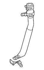 C2C6157 - Steering: Reservoir Hose for Jaguar: Super V8, Vanden Plas, XJ8, XJR Image