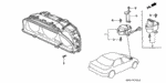 78410SV4003 - Electrical/Exhaust/Heater/Fuel: SENSOR ASSY., SPEED (MATSUSHITA) for Honda Image