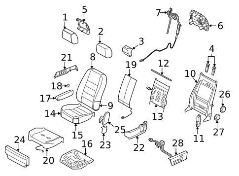 Front Seat Components for 2013 Land Rover LR4 #0