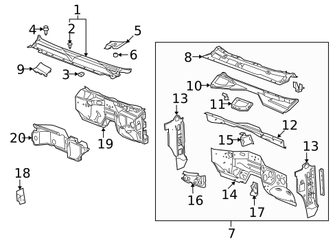 Cowl for 2012 GMC Yukon #1