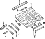 XF5Z1211135CA - Body: Front Floor Pan for Mercury: Villager Image