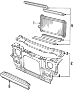 FOFZ16138A - Cooling System: Support Assembly for Ford: Escort, EXP | Mercury: Lynx Image