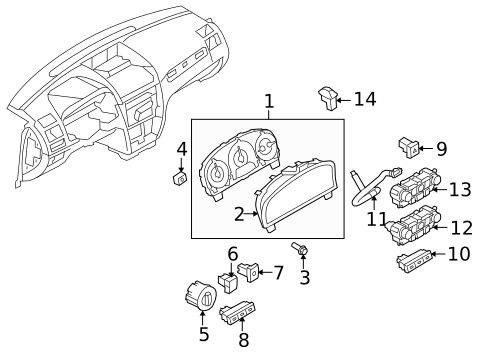 Controls for 2010 Mercury Milan #0