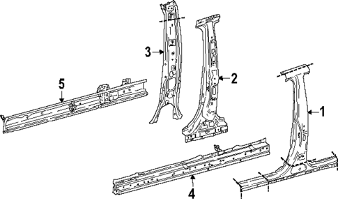 Center Pillar & Rocker for 2025 Toyota Camry #0